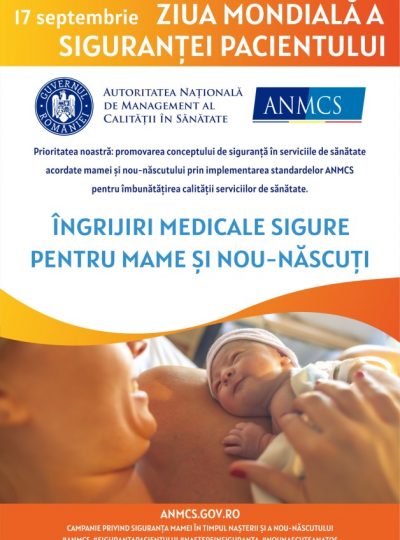 Poster ANMCS - ziua sigurantei pacientului