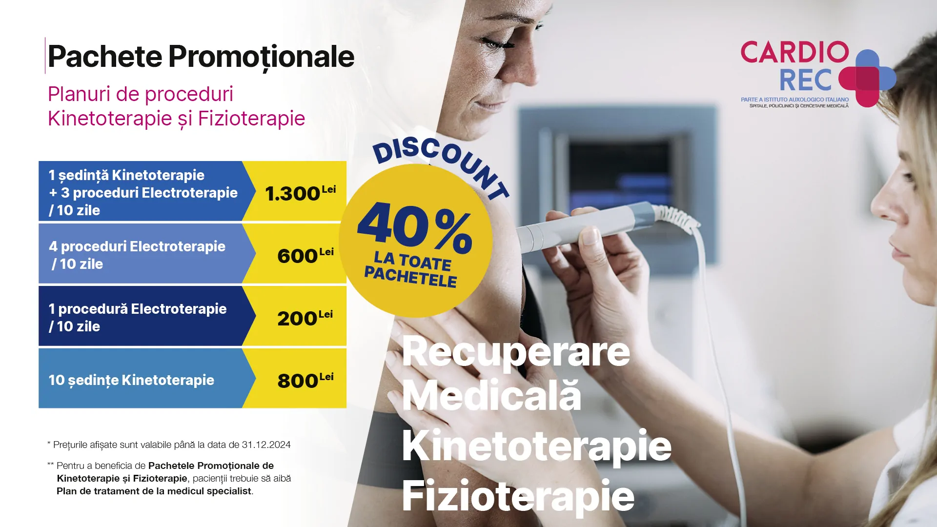 Kinetoterapie si Fizioterapie - Pachete Promotionale 