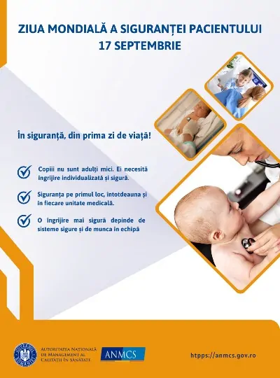 Ziua mondiala a sigurantei pacientului ANMCS